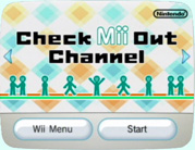 Check Mii Out Channel box